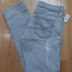 Aeropostale Women's Gray Skinny Fit Pants